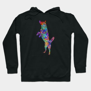 Siberian Husky dog watercolor Hoodie